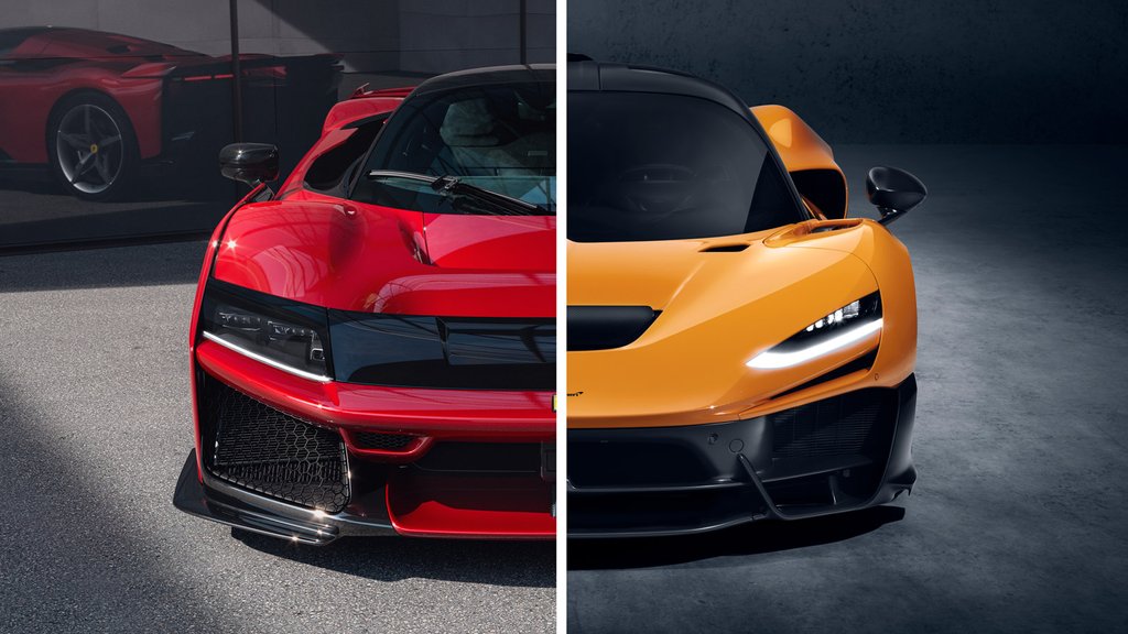 Comparativa Ferrari F80 vs McLaren W1